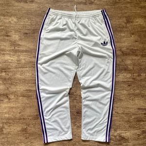 Adidas Originals Track Pants Trefoil Superstar White Purple Mens X-Large